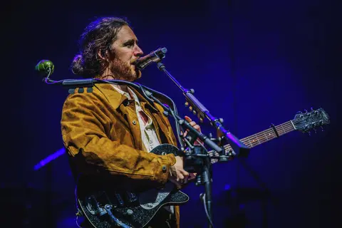 Hozier closes Outside Lands 2025 with a heartfelt, guitar-driven finale