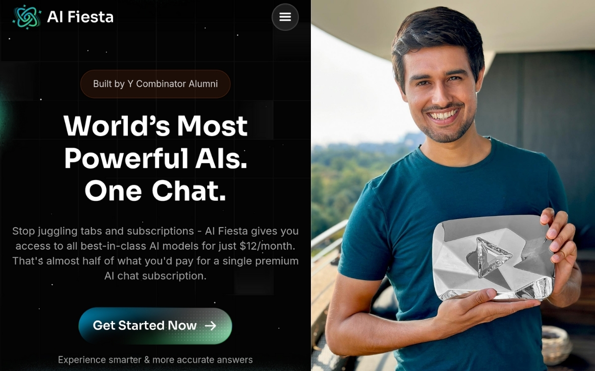 AI Fiesta by Dhruv Rathee combines leading AI models in one place
