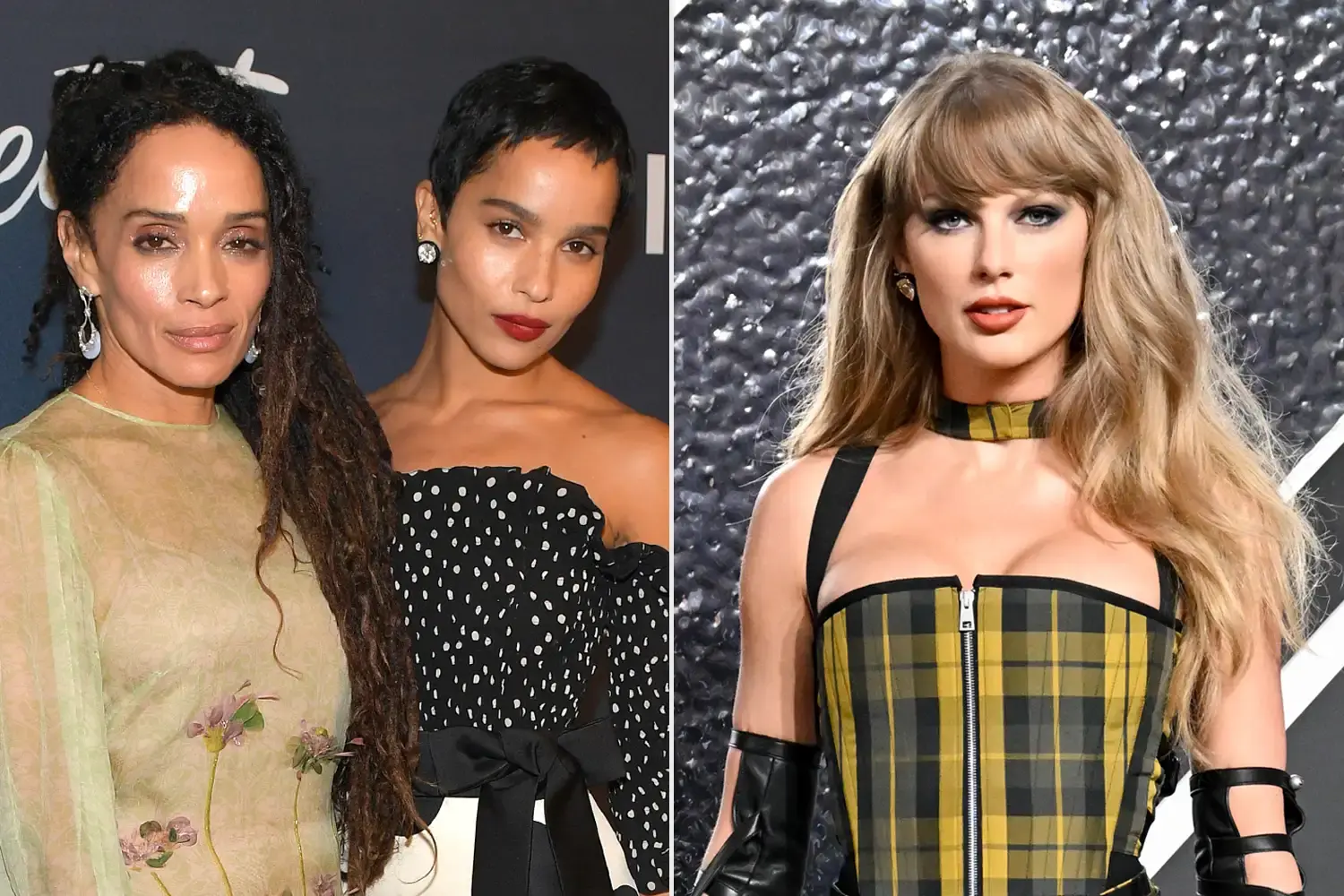 Lisa Bonet with Zoe Kravitz and Taylor Swift